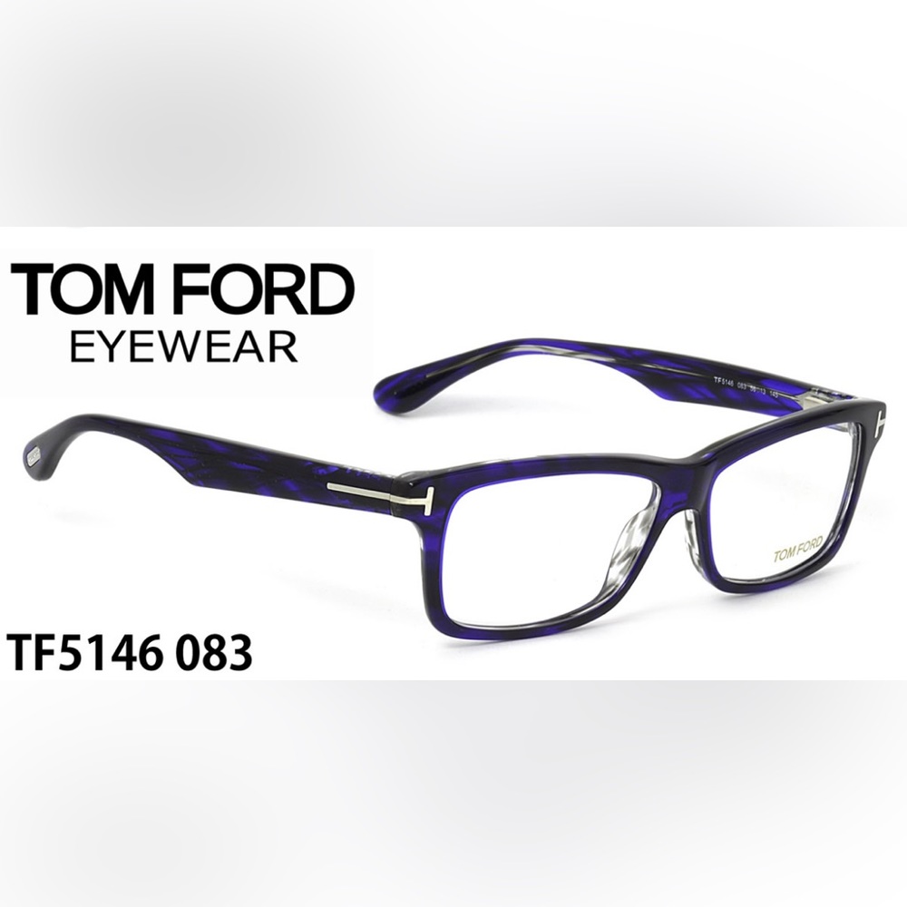 Authentic Tom Ford Eye Prescription Glasses Optical TF5146 083 Dark Blue